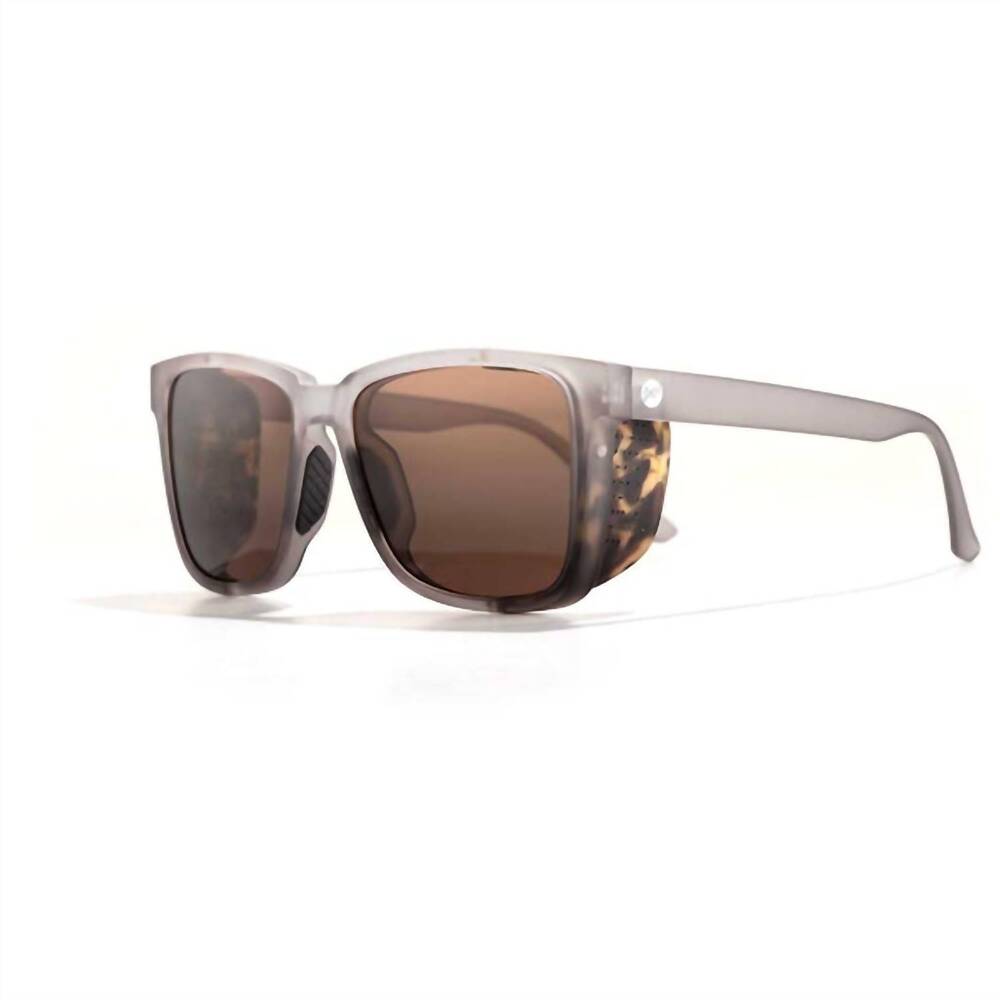 NEW SUNSKI women's couloir square sunglasses in mist amber